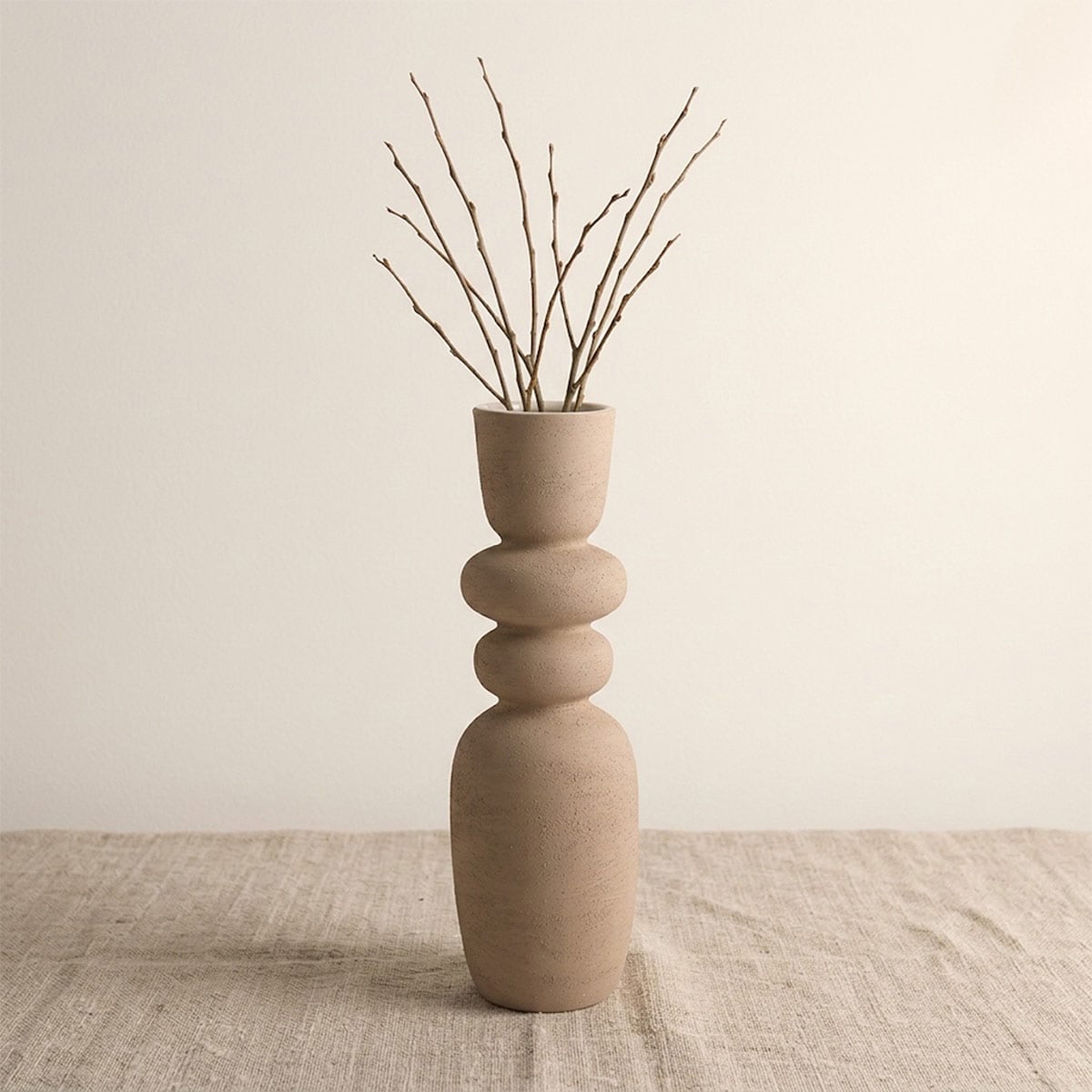 FLORERO DECORATIVO RIPLEY HOME TEXTURA ONDAS XL NEGRO - 1