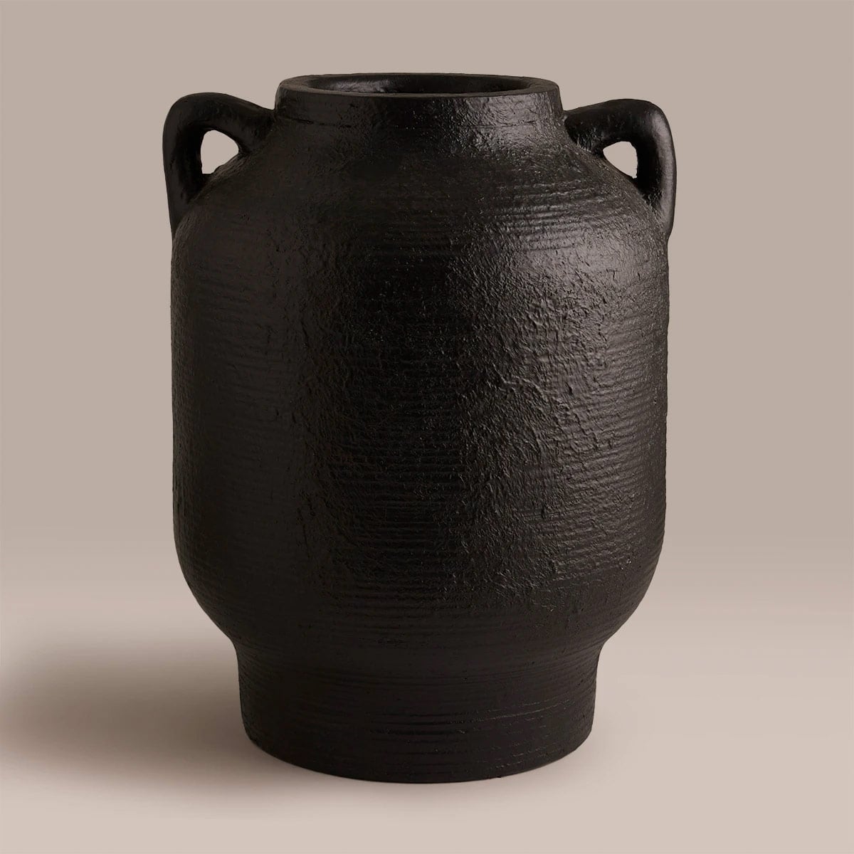 JARRÓN DECORATIVO MAISON LINETT XL ASAS NEGRO - 2