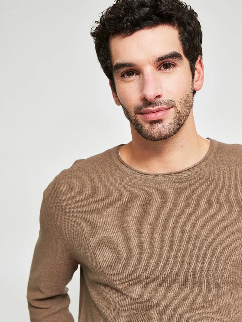 SWEATER HOMBRE BARBADOS ALGODÓN CUELLO REDONDO BÁSICO - 3