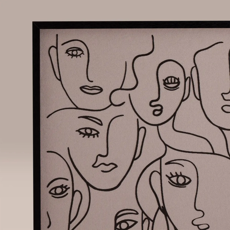 CUADRO RIPLEY HOME CARAS 60X50 CM - 2