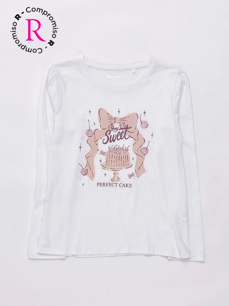 POLERA MANGA LARGA HARVEST NIÑA PRINT - 1