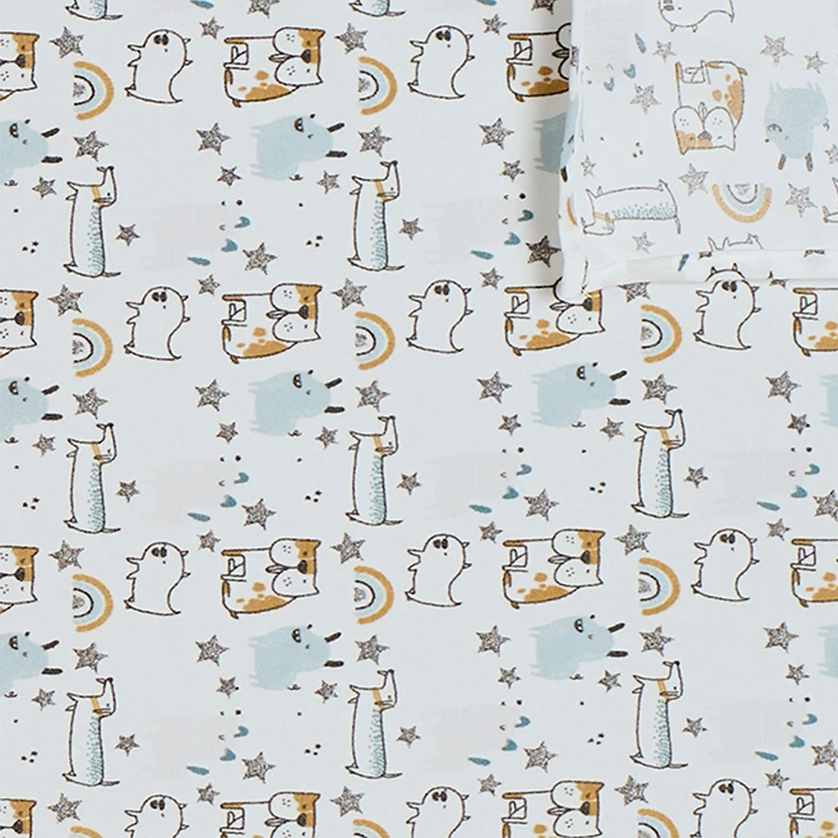 JUEGO DE SÁBANAS RIPLEY HOME ESTAMPADA POLAR KIDS 1.5 PLAZAS PERROS - 2