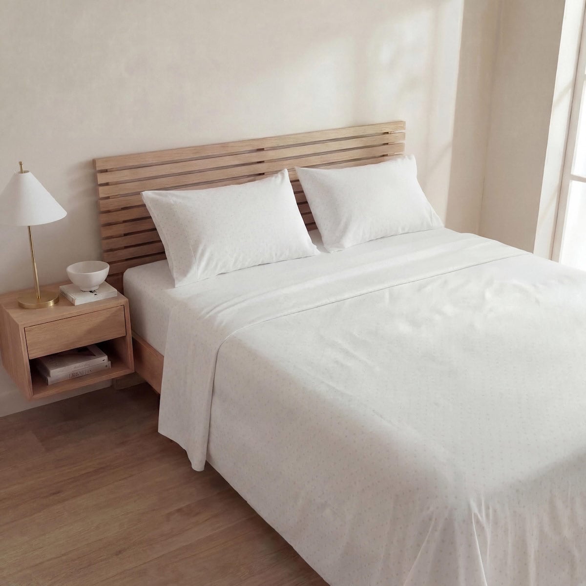 JUEGO DE SÁBANAS RIPLEY HOME ESTAMPADA POLAR KING DOTS TAUPE - 1