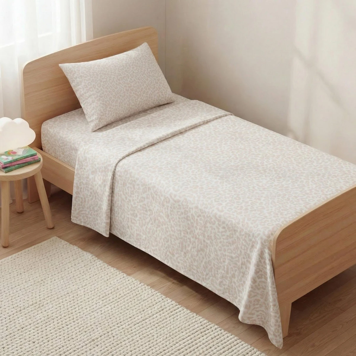 JUEGO DE SÁBANAS RIPLEY HOME ESTAMPADA POLAR KIDS 1.5 PLAZAS ANIMAL PRINT - 1