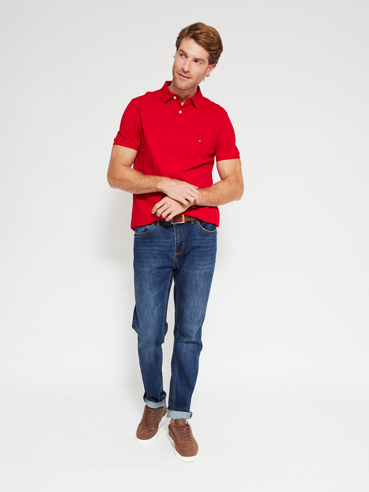 POLERA HOMBRE TOMMY HILFIGER ALGODÓN MANGA CORTA - 4
