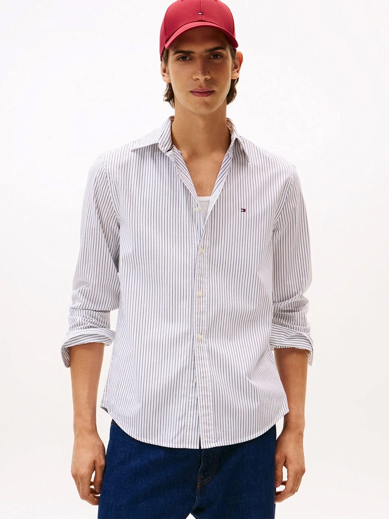 CAMISA HOMBRE TOMMY HILFIGER ALGODÓN MANGA LARGA - 1