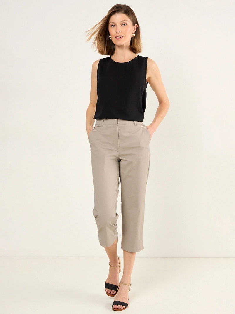 PANTALÓN MUJER MA GRIFFE CAPRI LISO - 1
