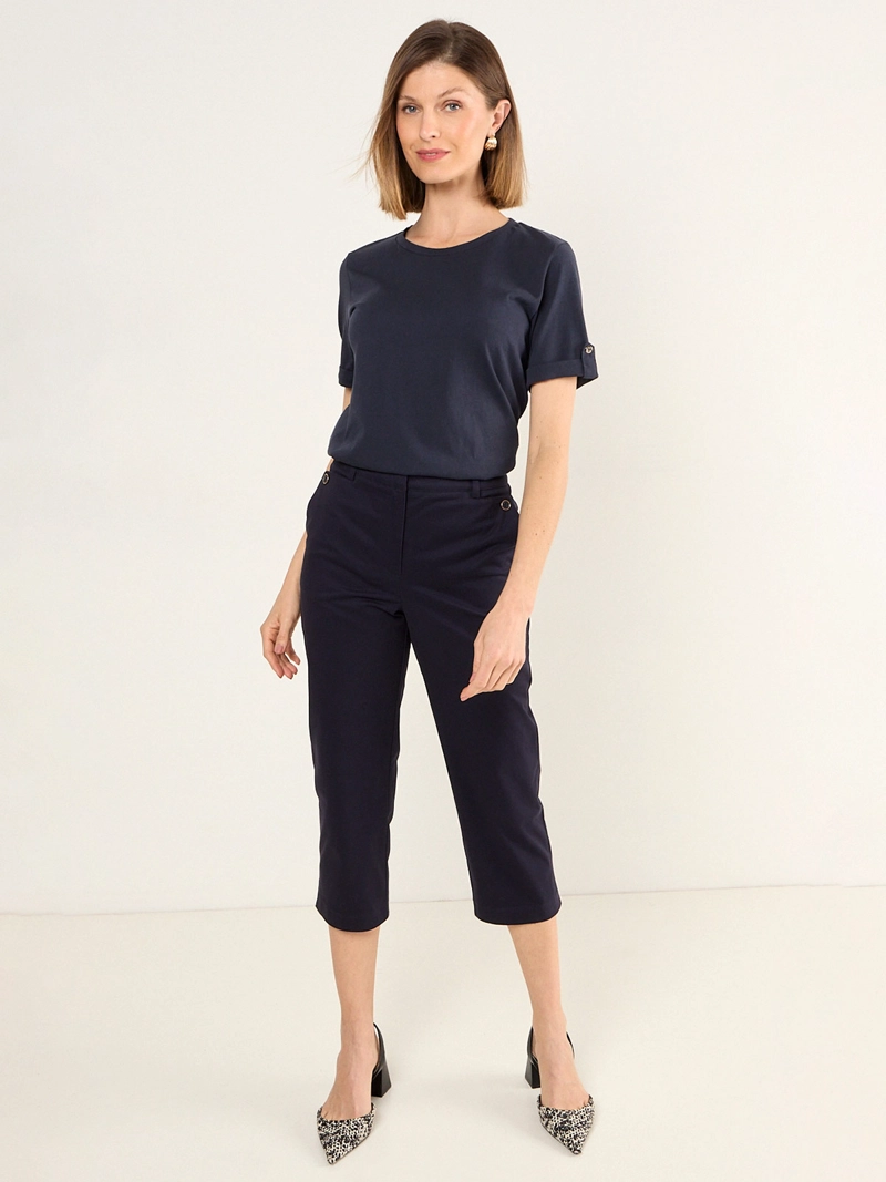 PANTALÓN MUJER MA GRIFFE CAPRI LISO - 1