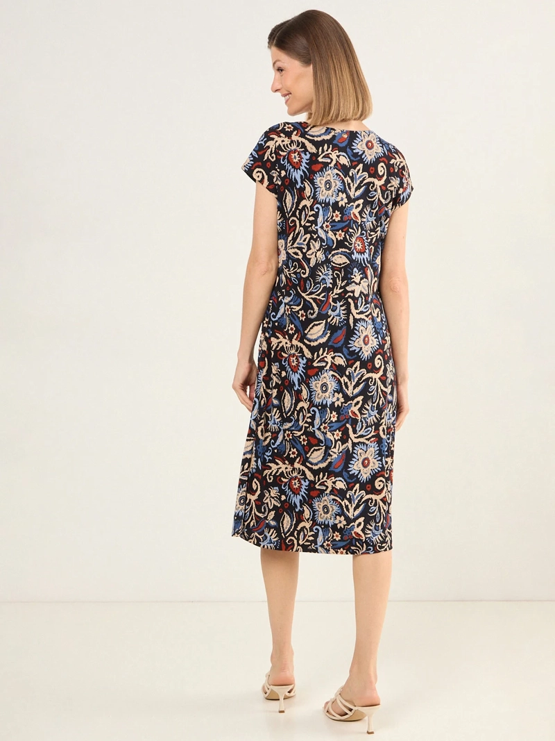 VESTIDO MUJER MA GRIFFE ESTAMPADO ESCOTE EN V - 3
