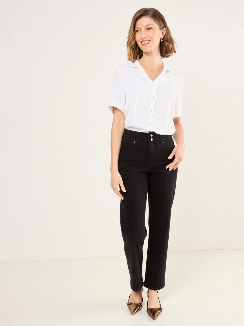 BLUSA MUJER MA GRIFFE MANGA CORTA CAMISERA - 1
