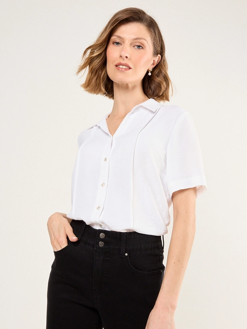 BLUSA MUJER MA GRIFFE MANGA CORTA CAMISERA - 3