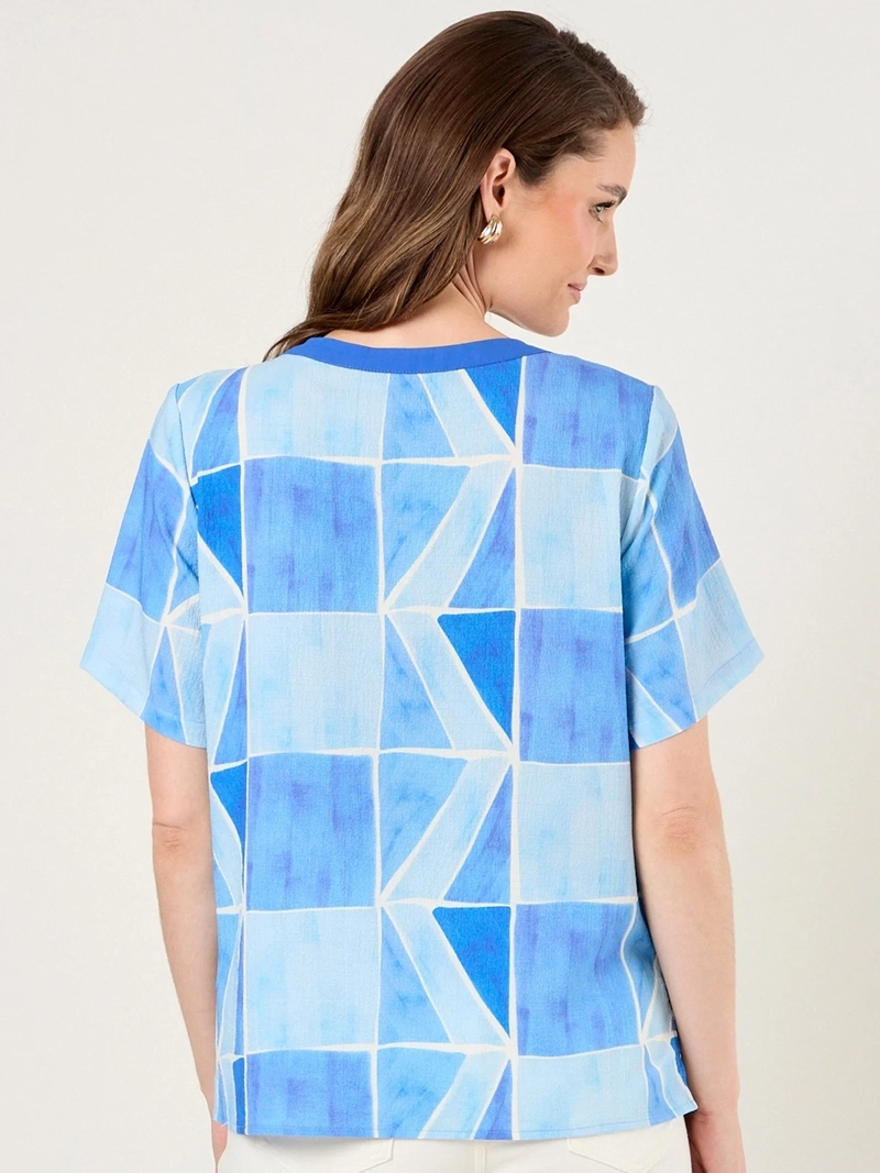 BLUSA MUJER MA GRIFFE CUELLO REDONDO MANGA CORTA - 4