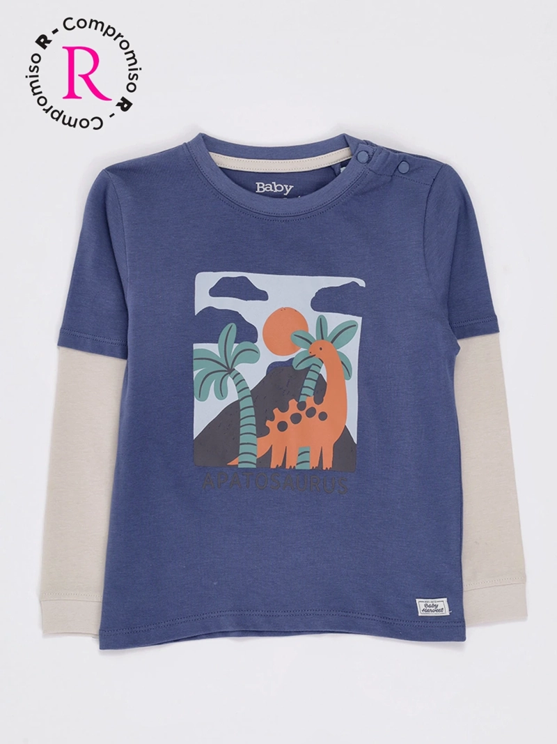 POLERA MANGA LARGA NIÑO BABY HARVEST DOBLE - 1