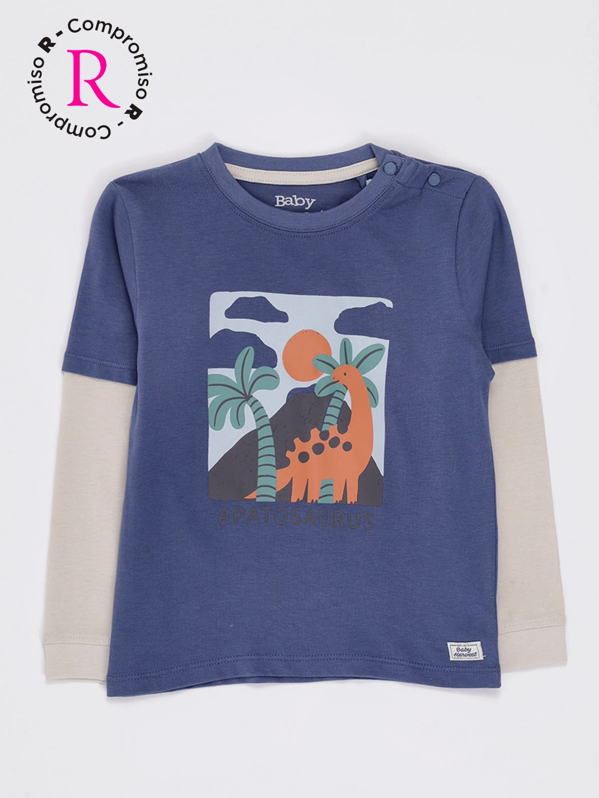POLERA MANGA LARGA NIÑO BABY HARVEST DOBLE - 1