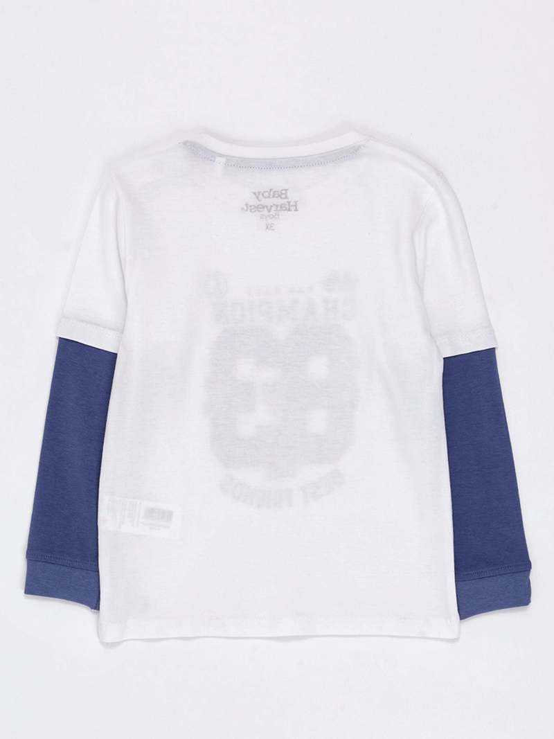 POLERA MANGA LARGA NIÑO BABY HARVEST DOBLE - 2