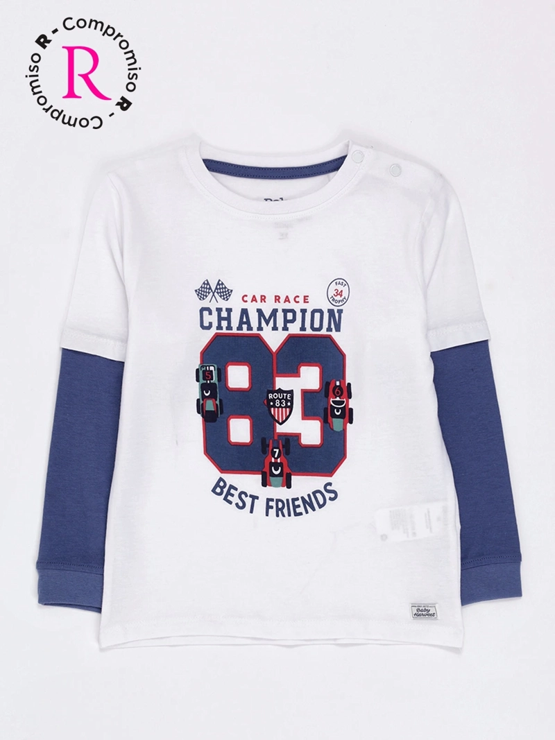 POLERA MANGA LARGA NIÑO BABY HARVEST DOBLE