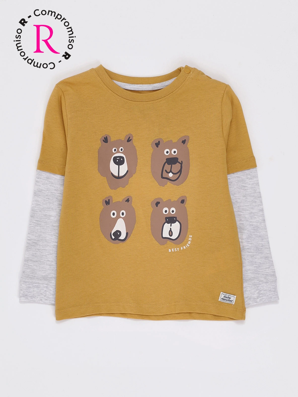 POLERA MANGA LARGA NIÑO BABY HARVEST DOBLE