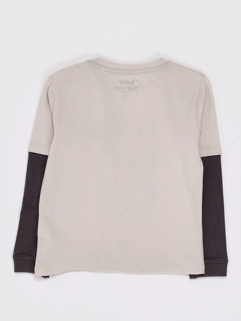 POLERA MANGA LARGA NIÑO BABY HARVEST DOBLE - 2