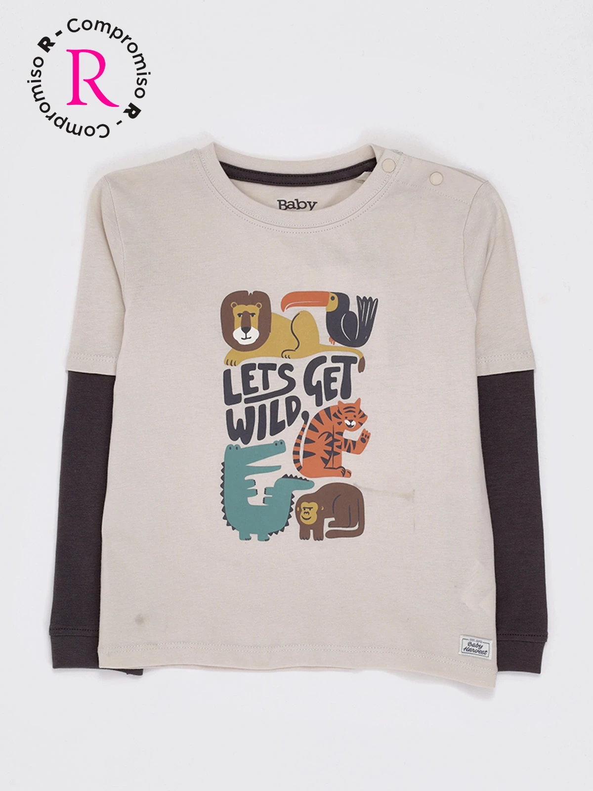 POLERA MANGA LARGA NIÑO BABY HARVEST DOBLE