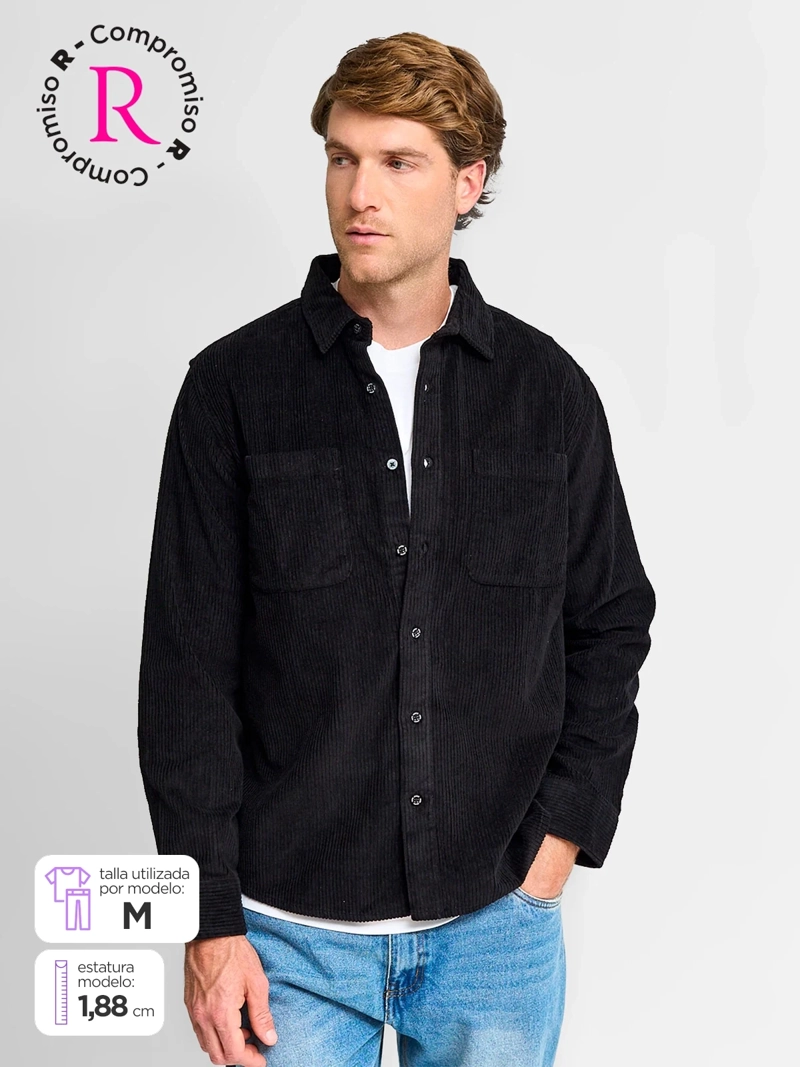 SOBRECAMISA HOMBRE PEPE JEANS ALGODÓN MANGA LARGA COTELÉ - 1