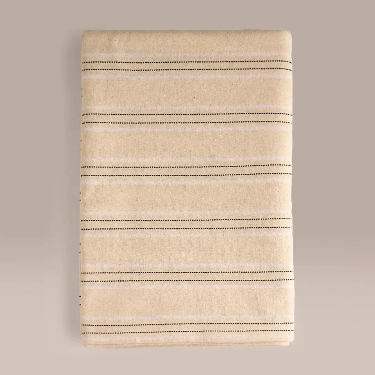 MANTEL RIPLEY HOME NERO LÍNEAS BEIGE - 2