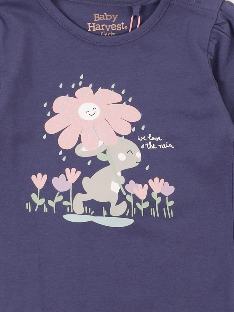 POLERA MANGA LARGA ALGODÓN NIÑA BABY HARVEST CONEJITO - 3
