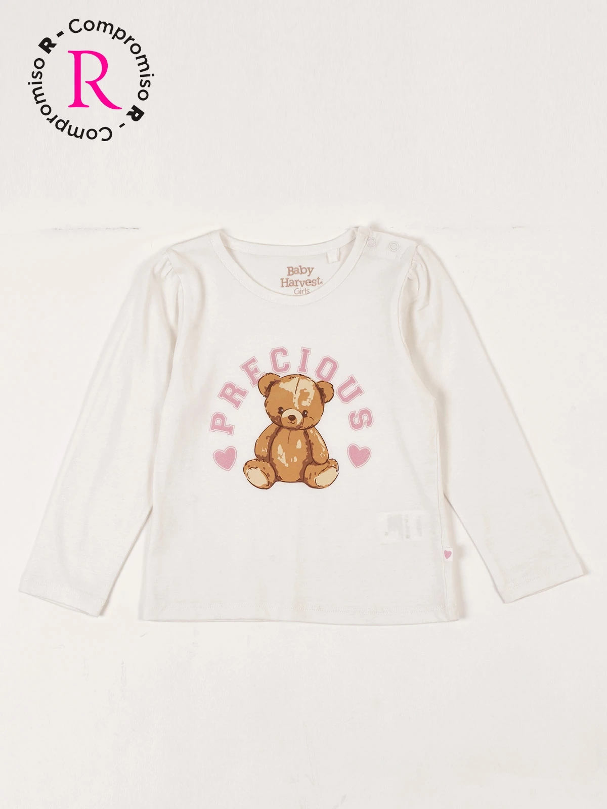 POLERA MANGA LARGA ALGODÓN NIÑA BABY HARVEST CONEJITO - 1
