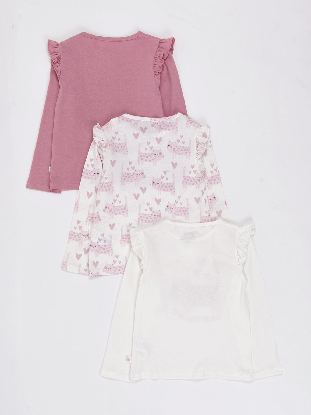 PACK X3 POLERA MANGA LARGA NIÑA BABY HARVEST - 2