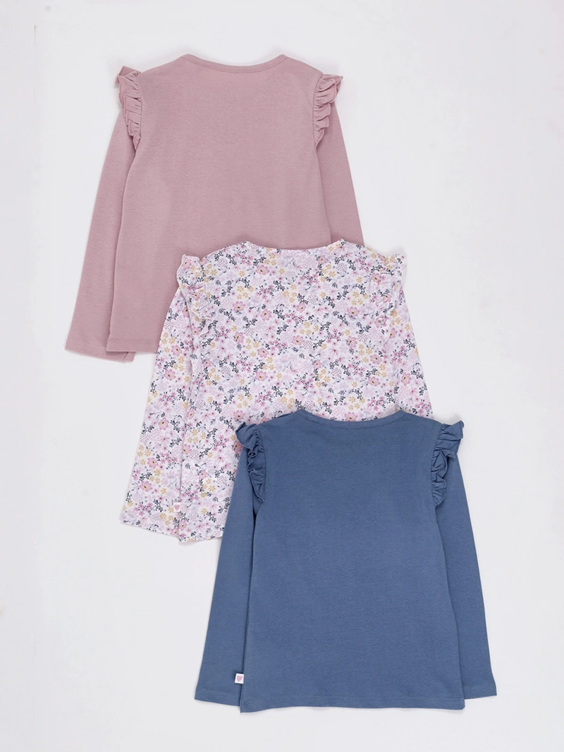 PACK X3 POLERA MANGA LARGA NIÑA BABY HARVEST - 2