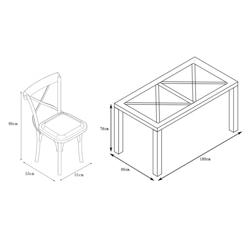 JUEGO DE COMEDOR MAISON LINETT NEW CORSICA 6 SILLAS CAFÉ CLARO - 7