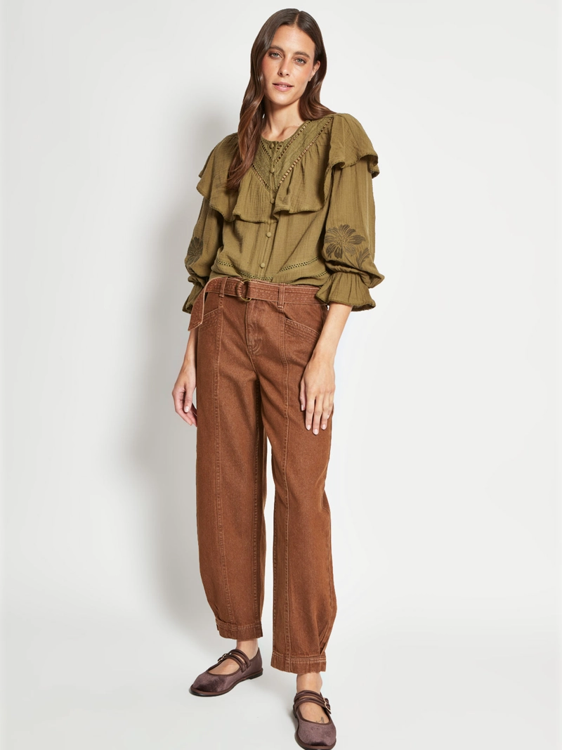 BLUSA MUJER TATIENNE ALGODÓN VUELO GRANDE - 4