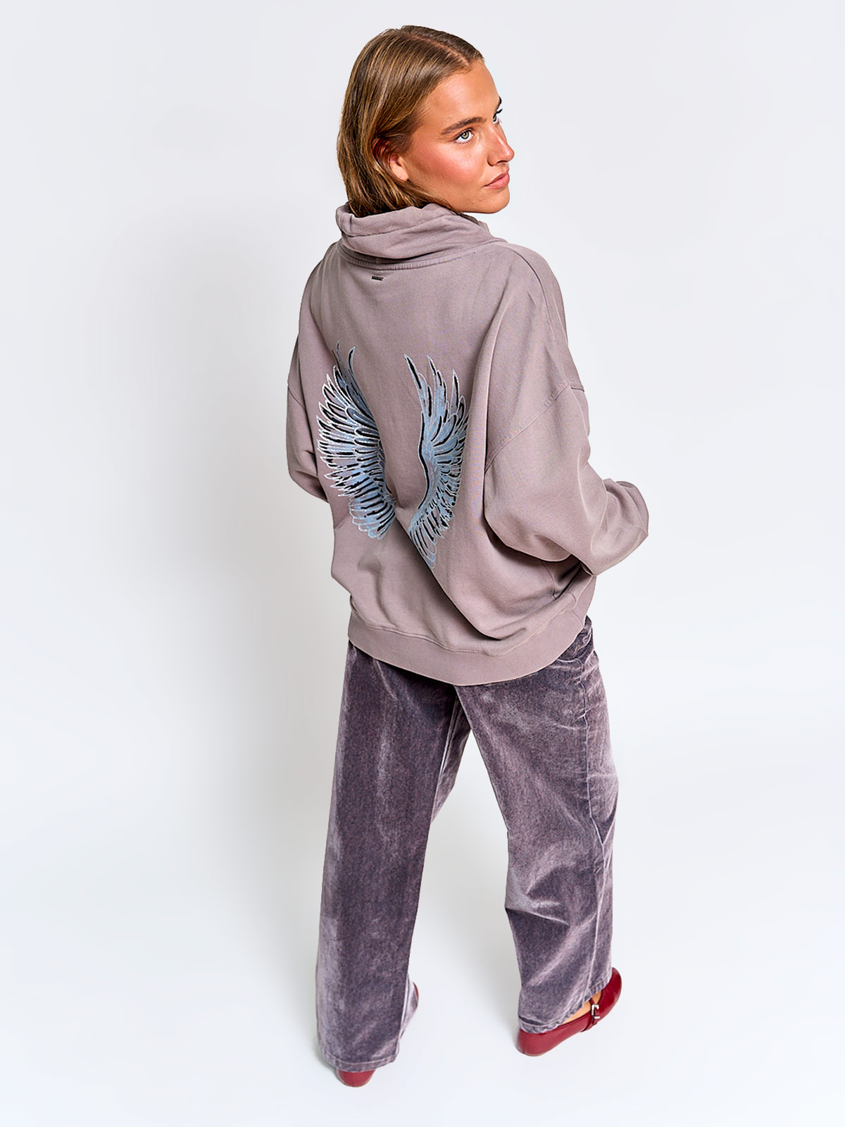 POLERÓN MUJER BARBADOS ALGODÓN CUELLO SUBIDO - 4