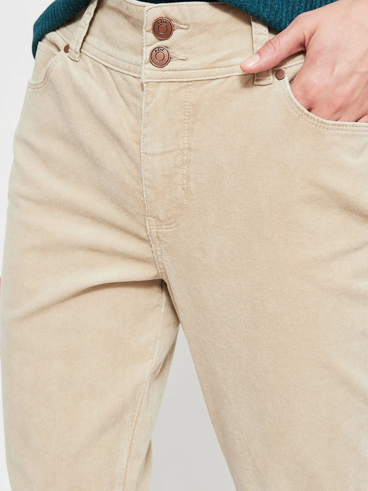 PANTALÓN MUJER AZIZ ALGODÓN REGULAR - 4