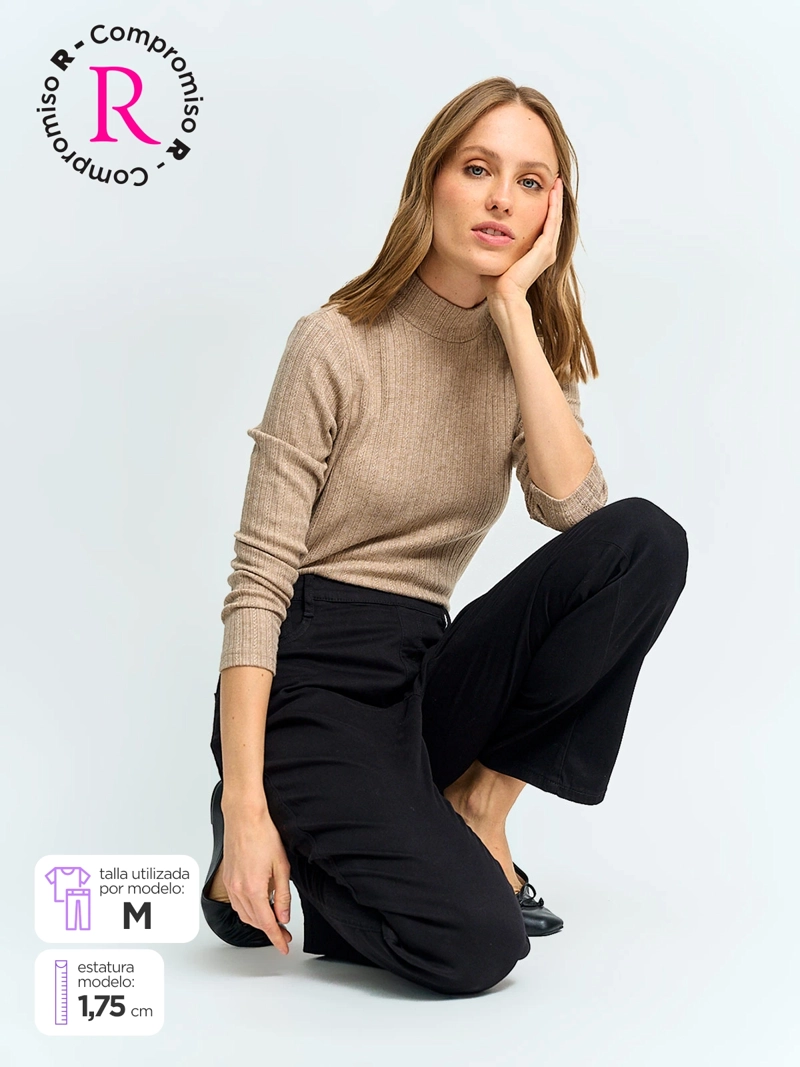 CALZA MUJER AZIZ ALGODÓN TIPO PIEL - 1