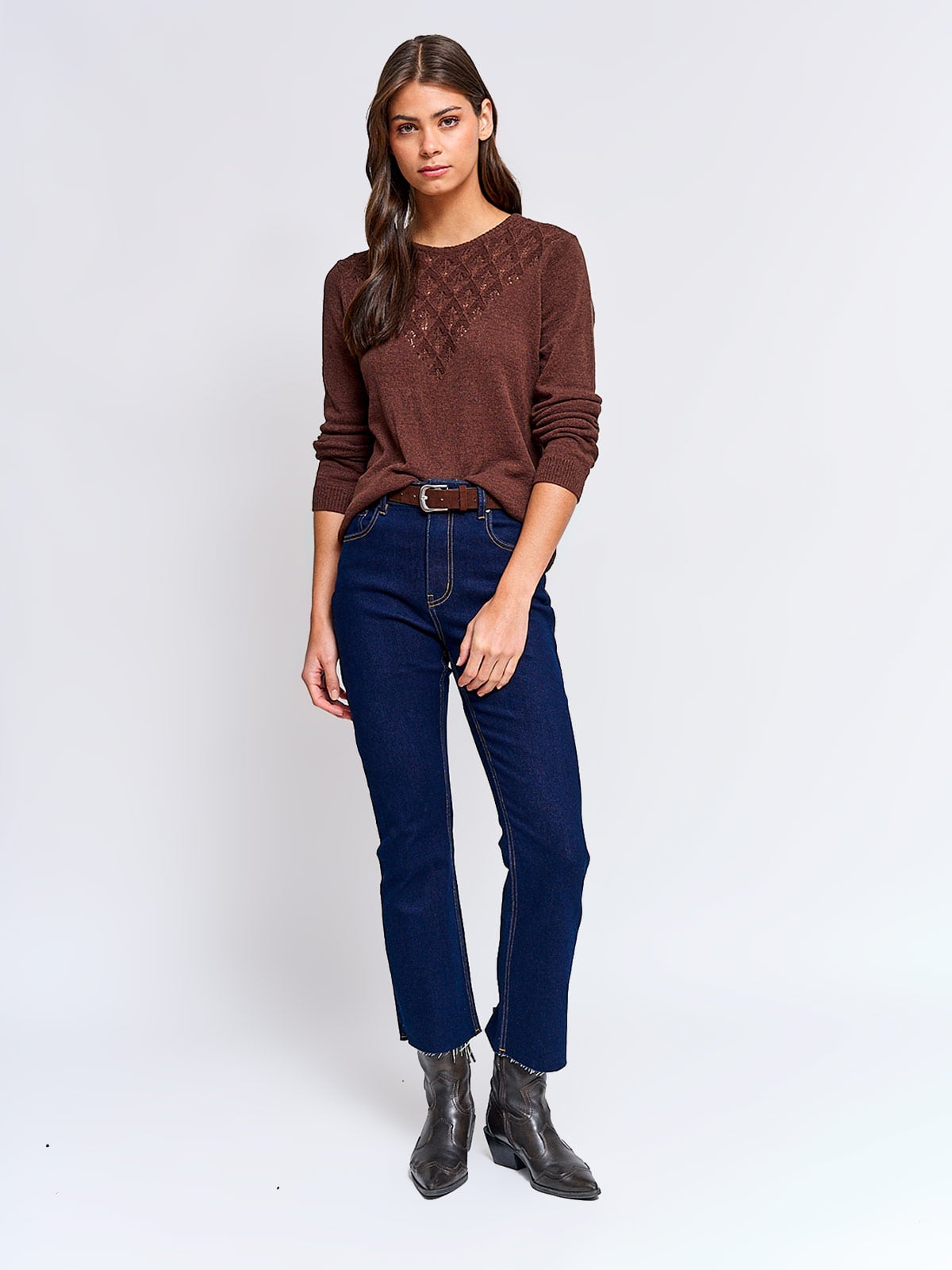SWEATER MUJER AZIZ MANGA LARGA - 4