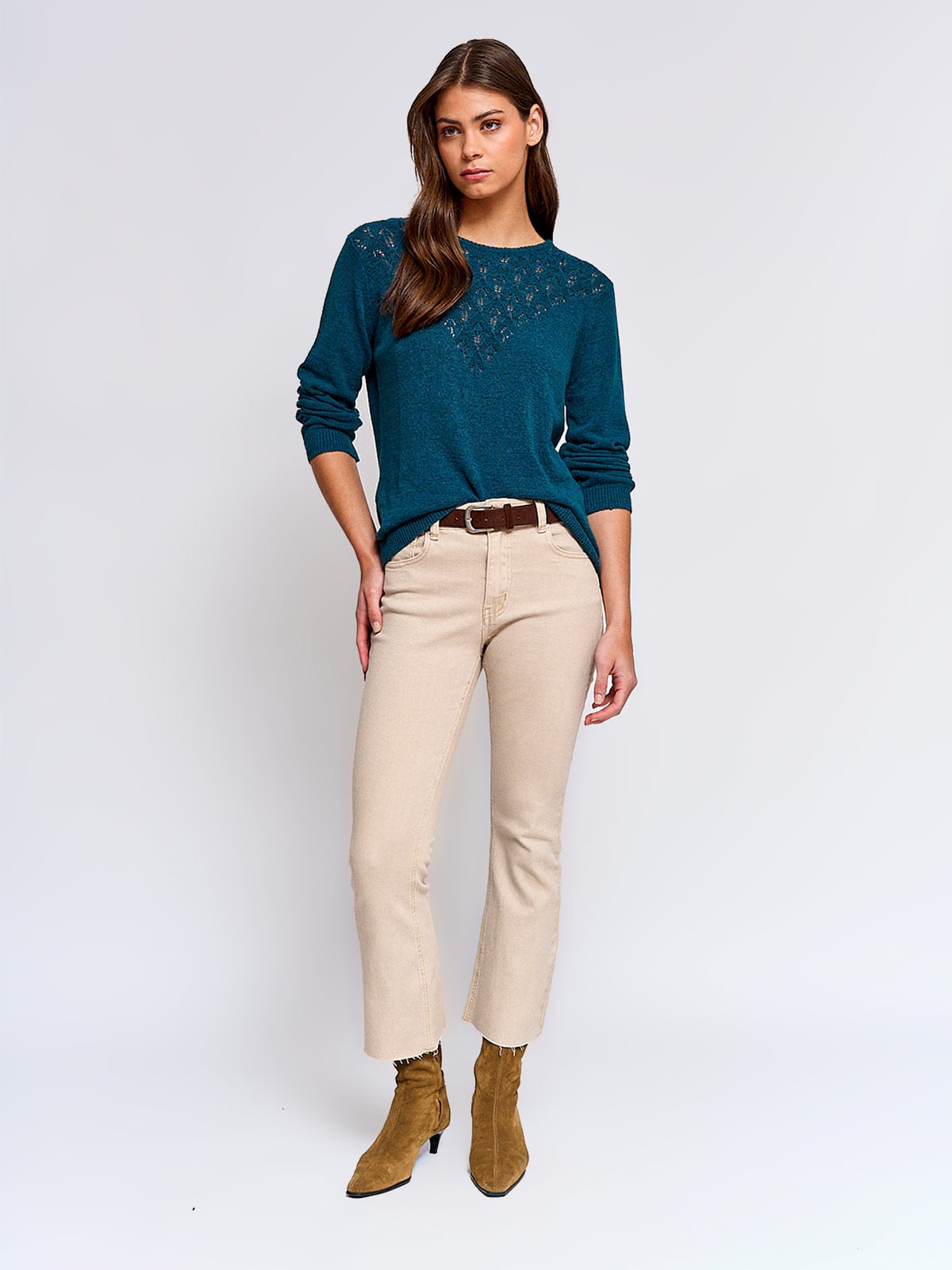 SWEATER MUJER AZIZ MANGA LARGA - 4