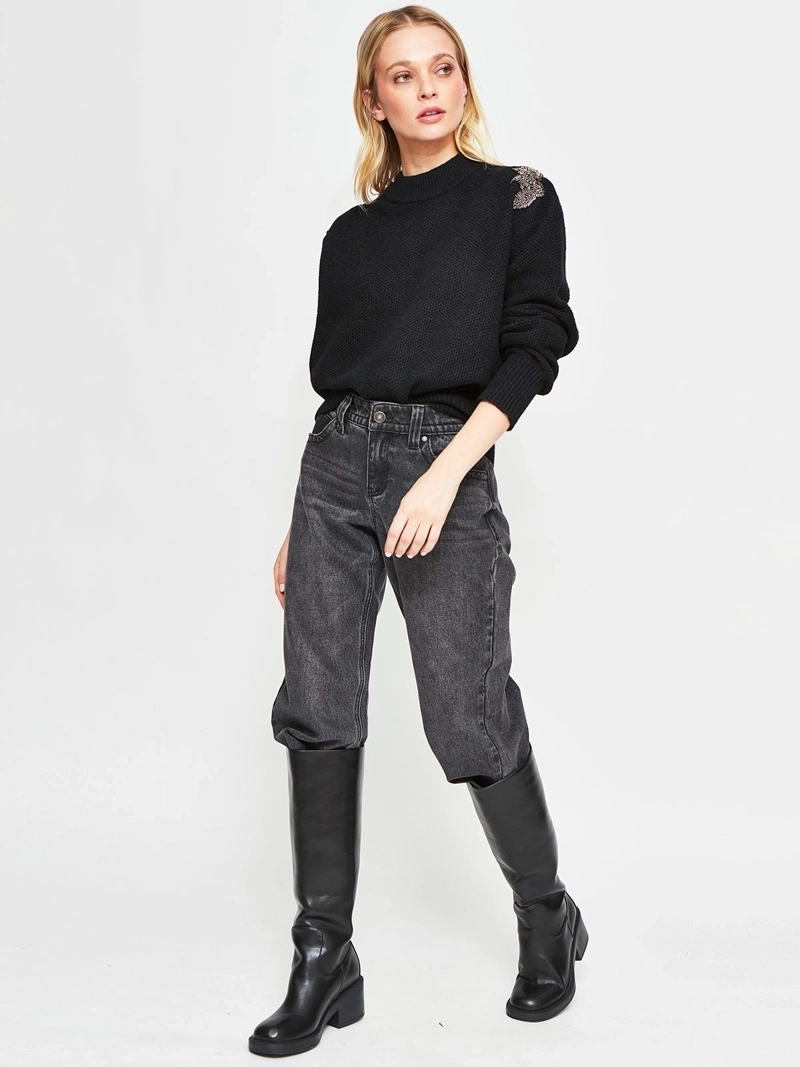 SWEATER MUJER BARBADOS APLICACIONES - 4