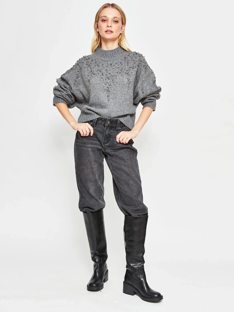 SWEATER MUJER BARBADOS LANA TACHAS - 4