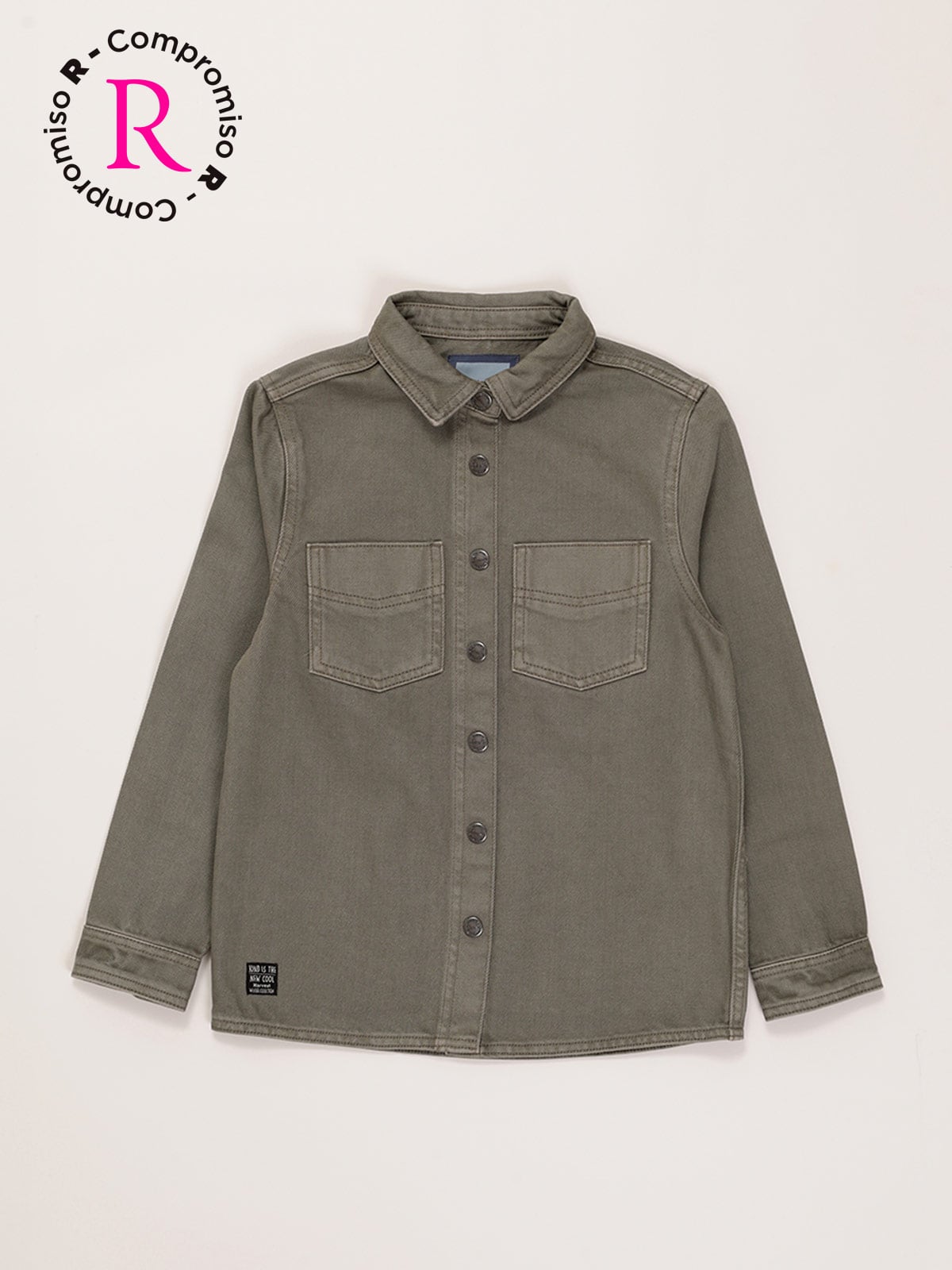 CAMISA NIÑO HARVEST ALGODÓN MANGA LARGA - 1