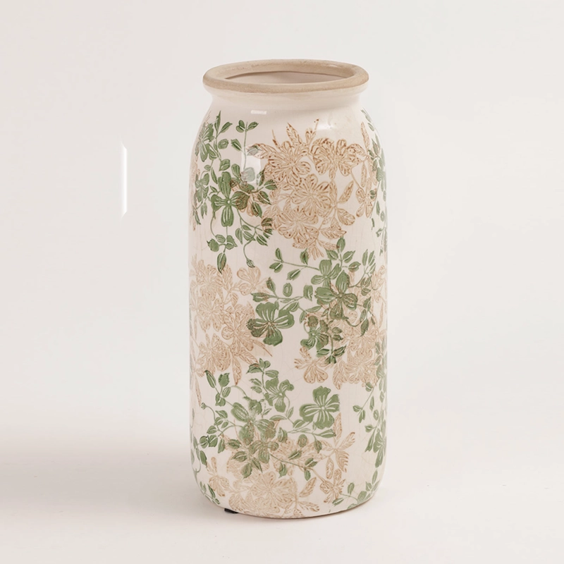 JARRÓN DECORATIVO RIPLEY HOME AMELIE VINTAGE CON ASAS - 1
