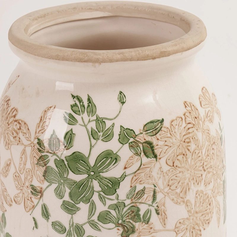 JARRÓN DECORATIVO RIPLEY HOME AMELIE VINTAGE CON ASAS - 3