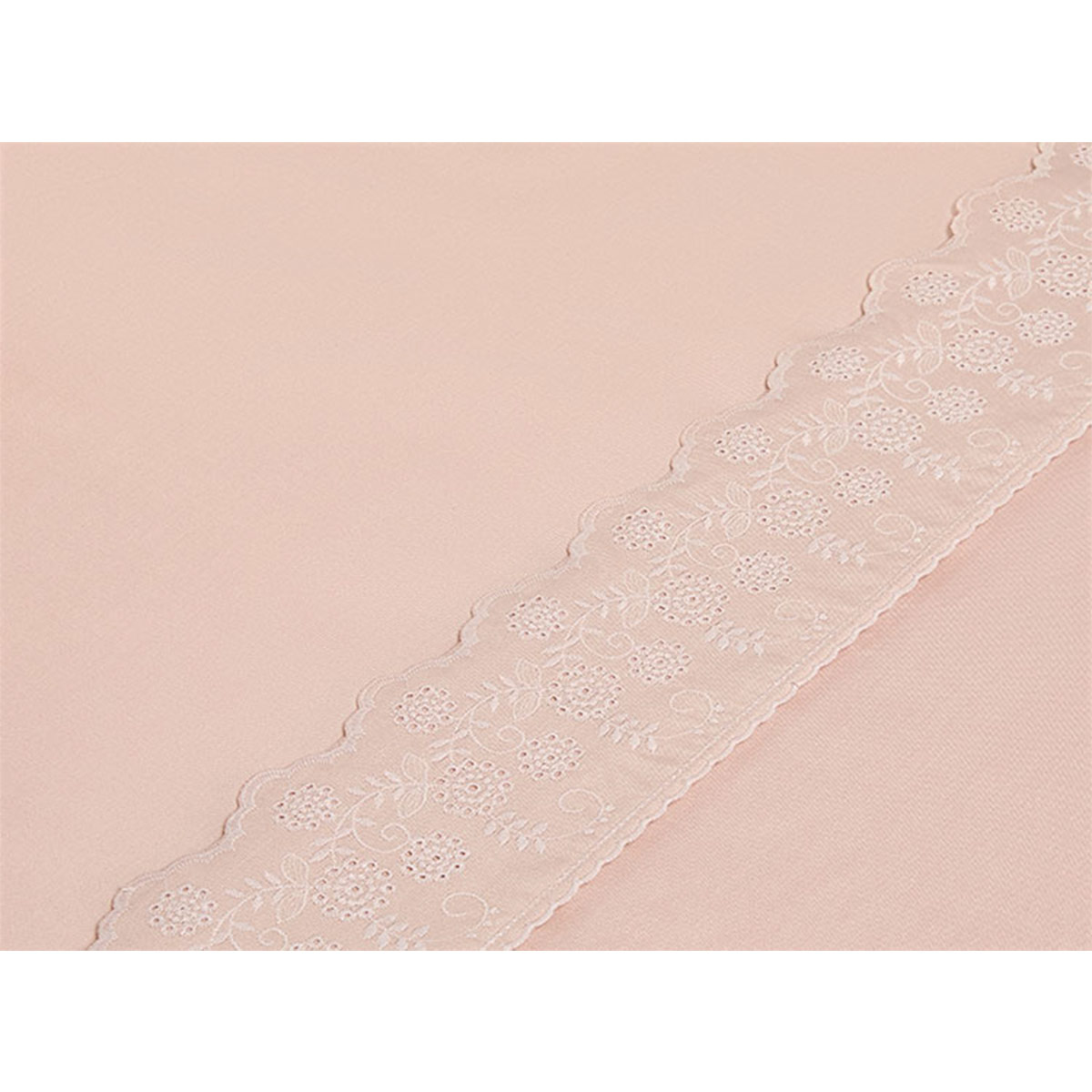 JUEGO DE SÁBANAS RIPLEY HOME BRODERIE 1.5 PLAZAS ROSA - 3
