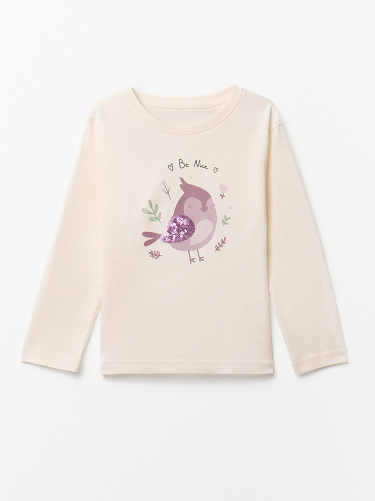 POLERA NIÑA SFERA ALGODÓN MANGA LARGA - 1