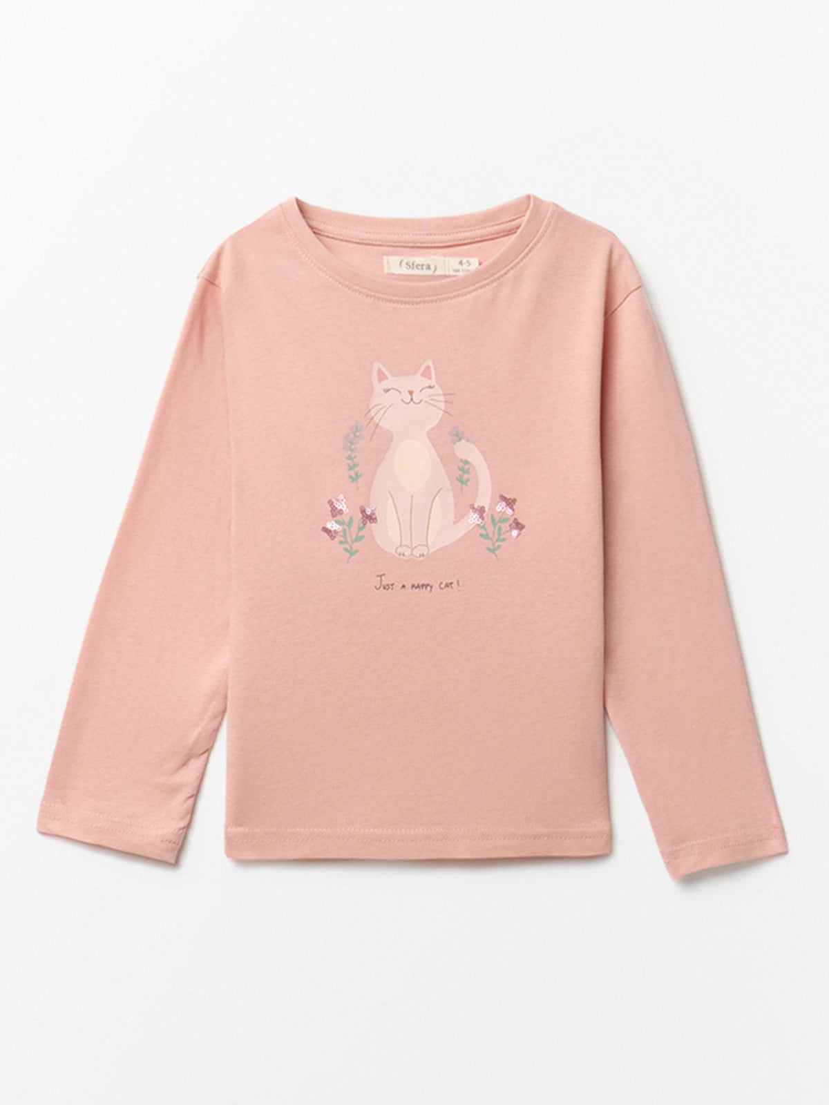 POLERA NIÑA SFERA ALGODÓN MANGA LARGA - 1