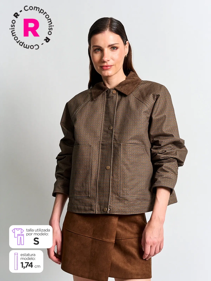 CHAQUETA MUJER MARQUIS ALGODÓN CUELLO COTELÉ - 1