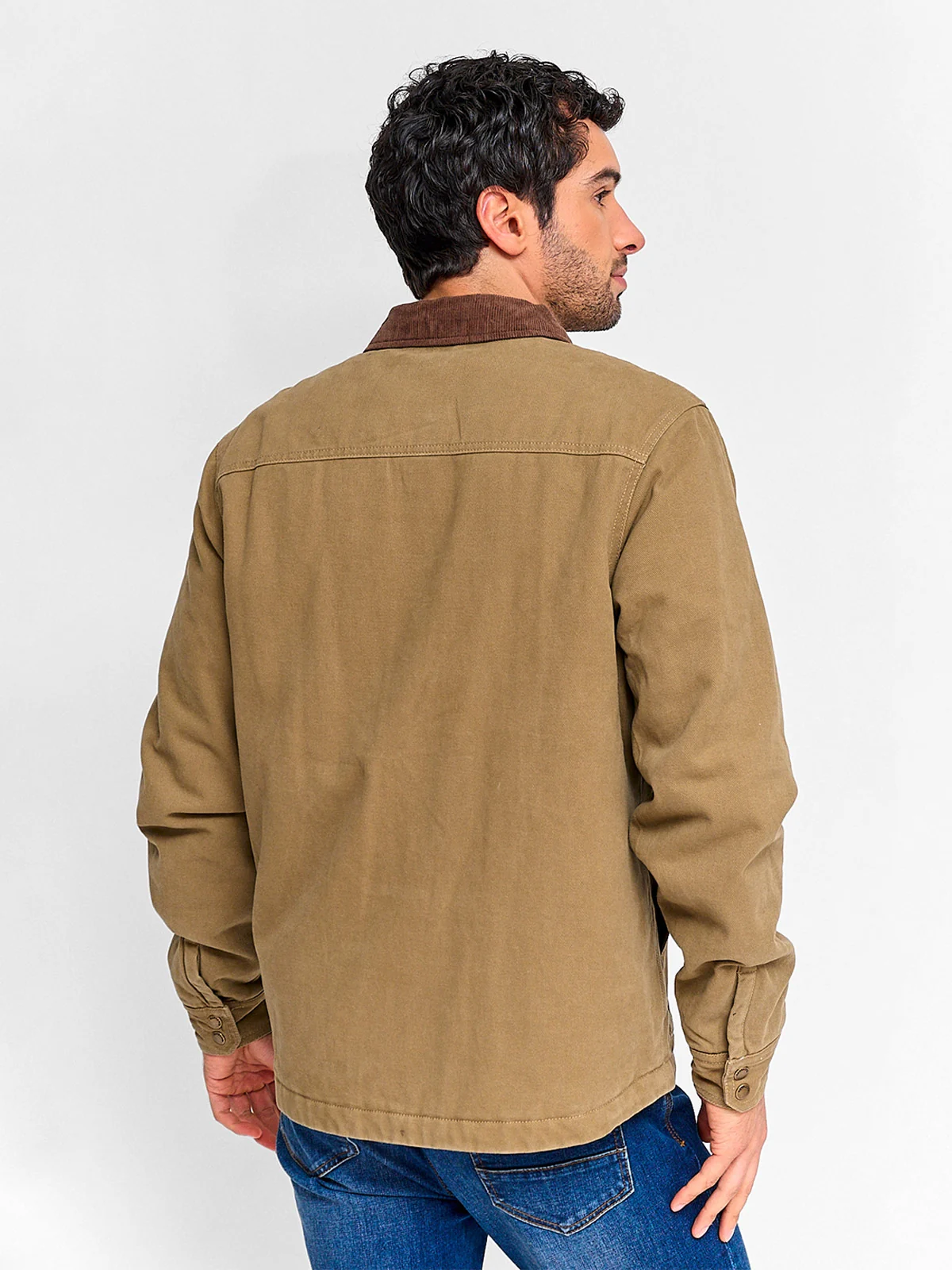 CHAQUETA HOMBRE BARBADOS ALGODÓN CUELLO COTELÉ - 2