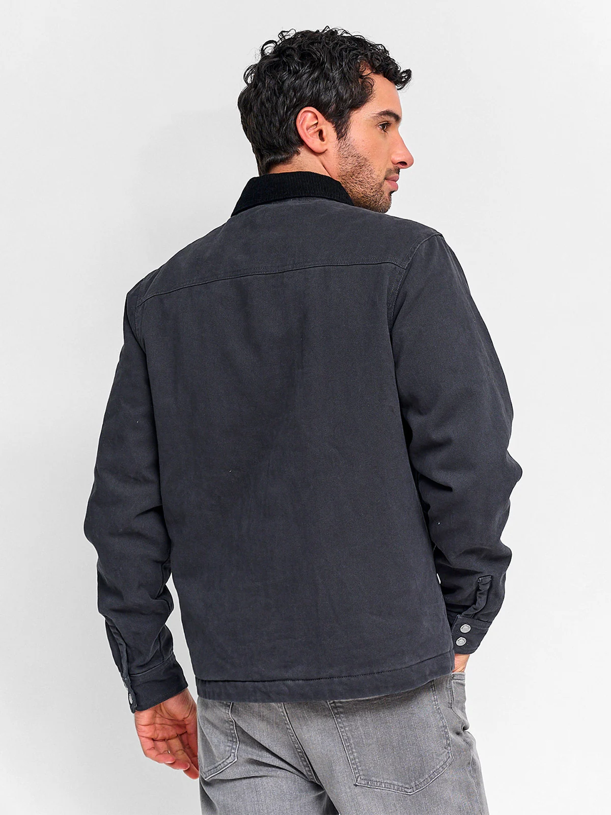CHAQUETA HOMBRE BARBADOS ALGODÓN CUELLO COTELÉ - 2