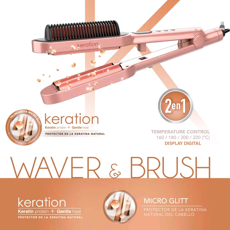 ONDULADOR DE PELO GAMA WAVER & BRUSH ANTI FRIZZ  - 6