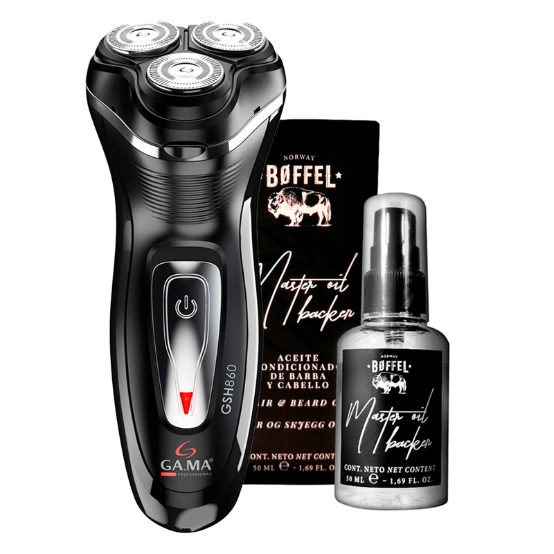 AFEITADORA GAMA GSH860 + ACEITE BOFFEL HAIR & BEARD 50 ML - 1