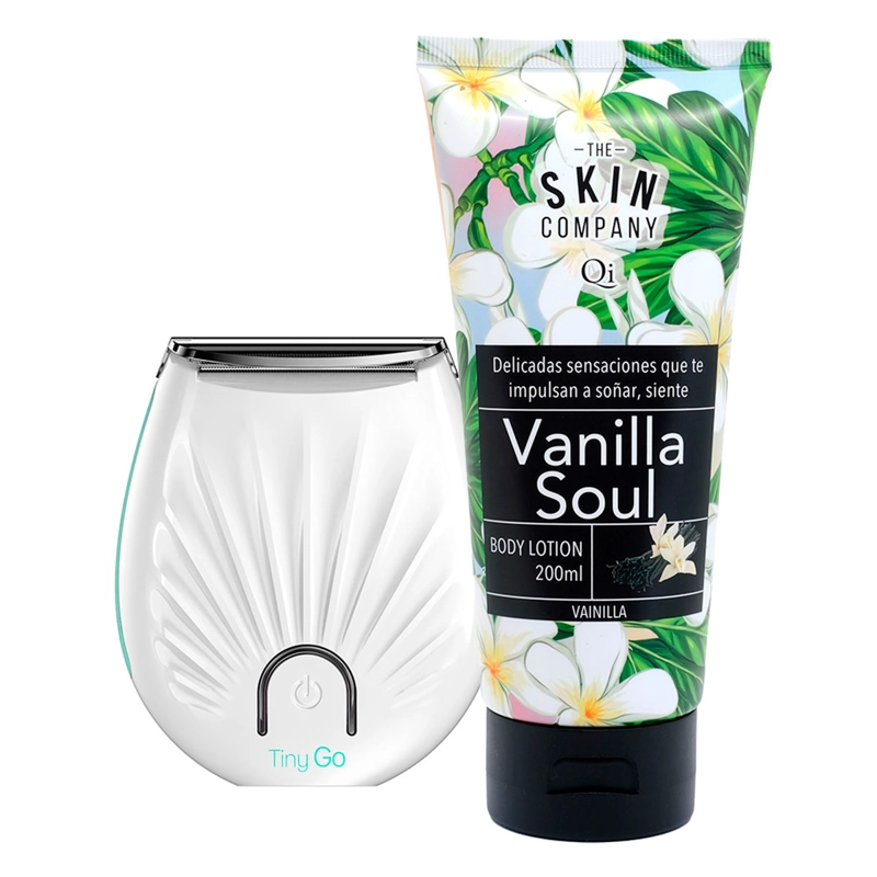 AFEITADORA FEMENINA GAMA TINY GO + CREMA BODY LOTION DE VAINILLA 200ML - 1